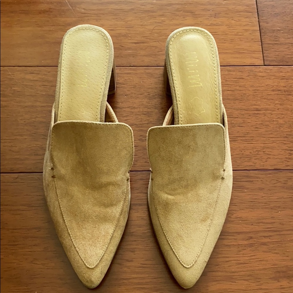 Suede mules